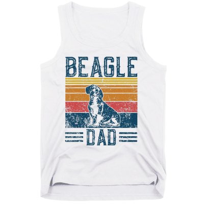 Dog Dad Vintage Beagle Dad Tank Top