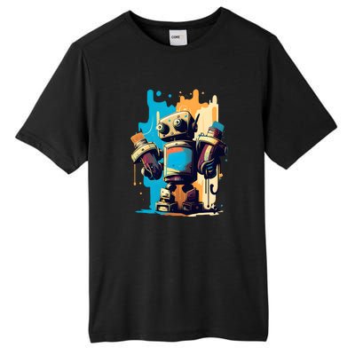 Digital Da Vinci: Graffiti BotS Artistic Code Tall Fusion ChromaSoft Performance T-Shirt