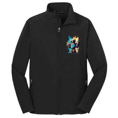 Digital Da Vinci: Graffiti BotS Artistic Code Core Soft Shell Jacket