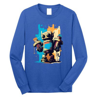 Digital Da Vinci: Graffiti BotS Artistic Code Long Sleeve Shirt