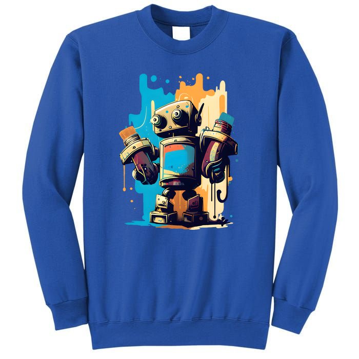 Digital Da Vinci: Graffiti BotS Artistic Code Sweatshirt