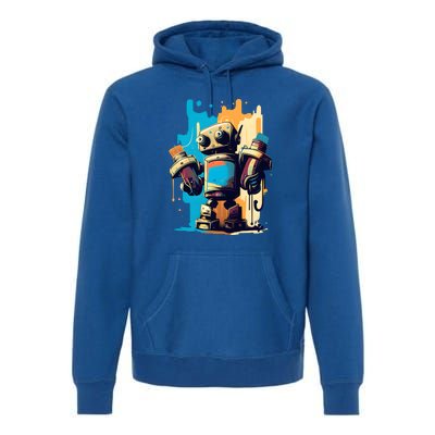 Digital Da Vinci: Graffiti BotS Artistic Code Premium Hoodie