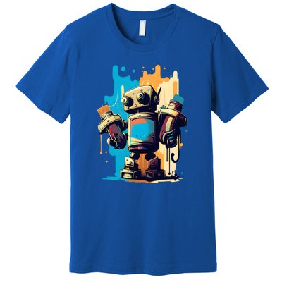 Digital Da Vinci: Graffiti BotS Artistic Code Premium T-Shirt