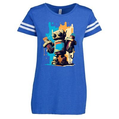 Digital Da Vinci: Graffiti BotS Artistic Code Enza Ladies Jersey Football T-Shirt