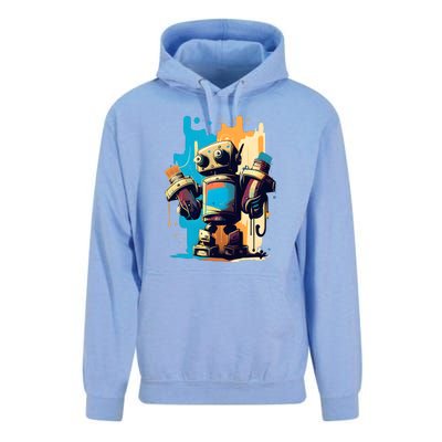 Digital Da Vinci: Graffiti BotS Artistic Code Unisex Surf Hoodie