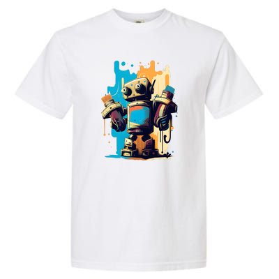 Digital Da Vinci: Graffiti BotS Artistic Code Garment-Dyed Heavyweight T-Shirt