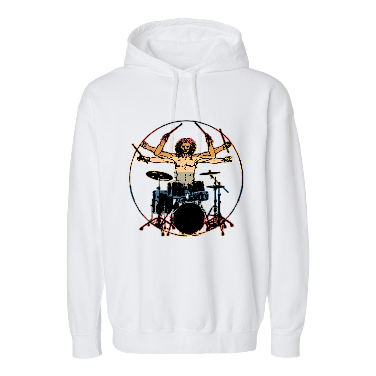 Davinci Drummer Vintage Garment-Dyed Fleece Hoodie