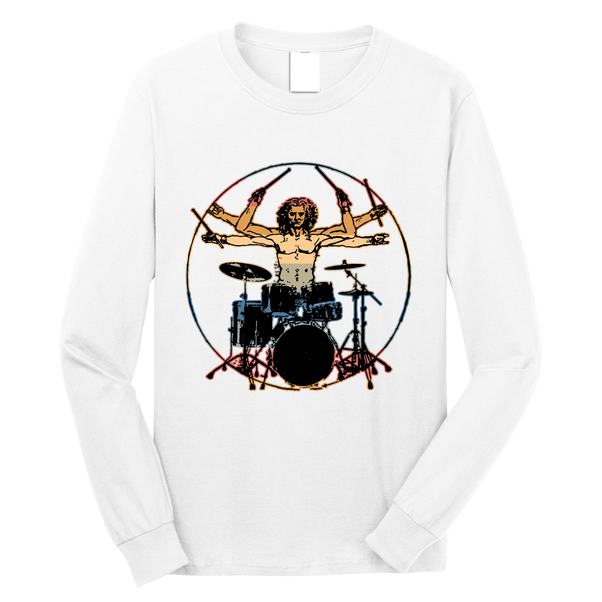 Davinci Drummer Vintage Long Sleeve Shirt