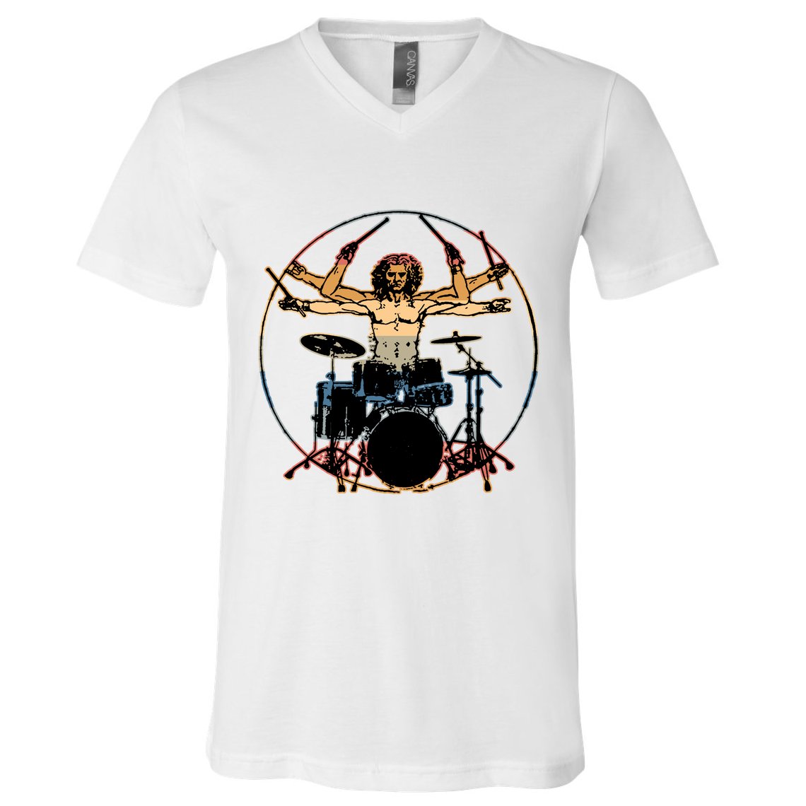 Davinci Drummer Vintage V-Neck T-Shirt