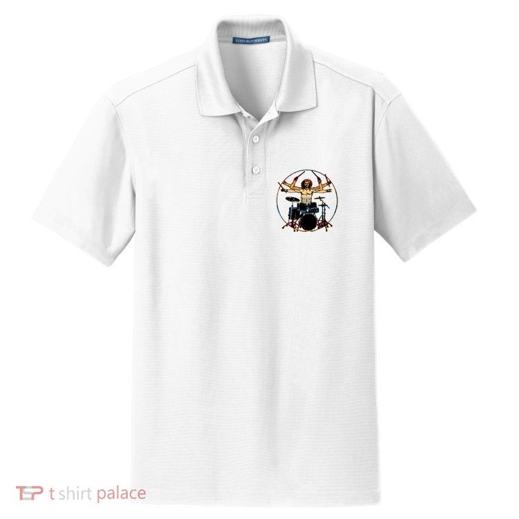 Davinci Drummer Vintage Dry Zone Grid Polo