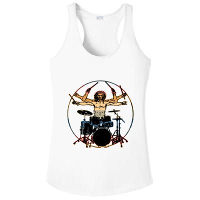 Davinci Drummer Vintage Ladies PosiCharge Competitor Racerback Tank