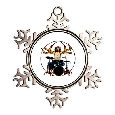 Davinci Drummer Vintage Metallic Star Ornament