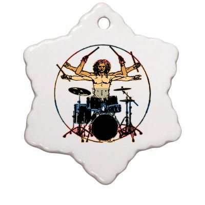 Davinci Drummer Vintage Ceramic Star Ornament