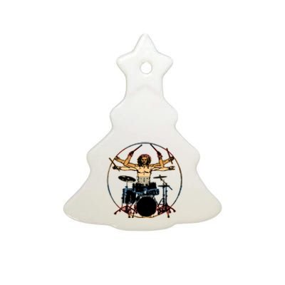 Davinci Drummer Vintage Ceramic Tree Ornament