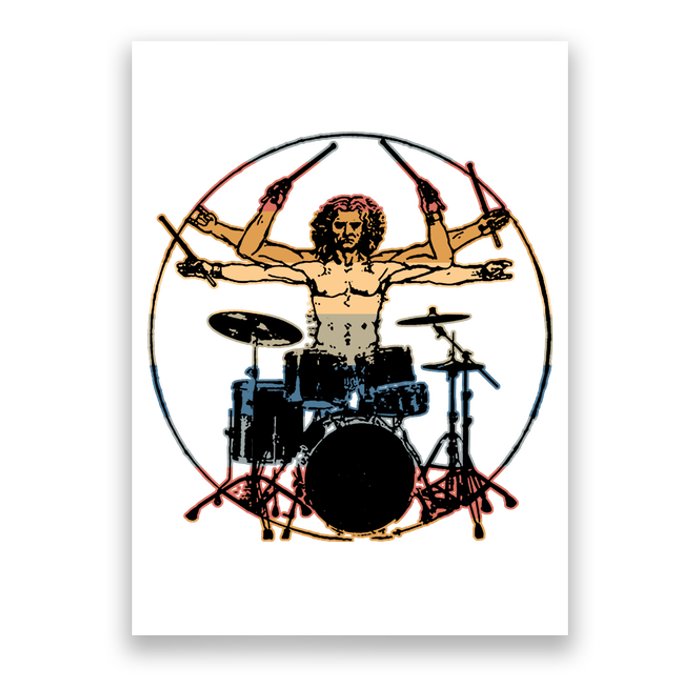 Davinci Drummer Vintage Poster