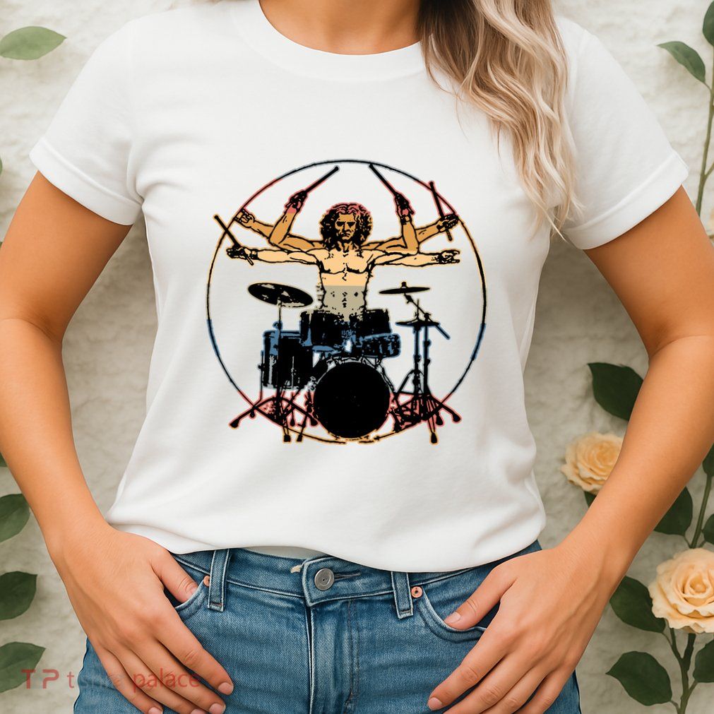 Davinci Drummer Vintage Womens T-Shirt