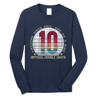 Double Digits Vintage 10 Year Old 10th Birthday Long Sleeve Shirt