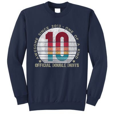 Double Digits Vintage 10 Year Old 10th Birthday Sweatshirt