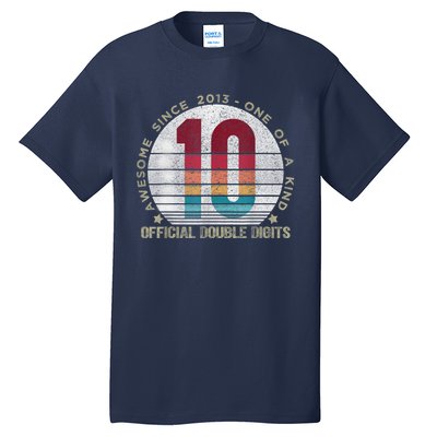 Double Digits Vintage 10 Year Old 10th Birthday Tall T-Shirt