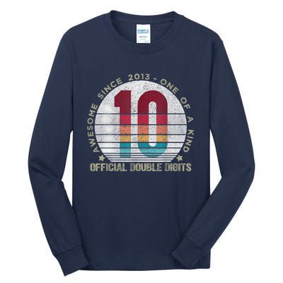 Double Digits Vintage 10 Year Old 10th Birthday Tall Long Sleeve T-Shirt