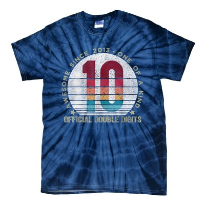 Double Digits Vintage 10 Year Old 10th Birthday Tie-Dye T-Shirt