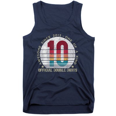 Double Digits Vintage 10 Year Old 10th Birthday Tank Top