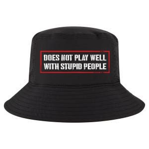 David Draiman Wearing Does Not Play Well With Stupid People Cool Comfort Performance Bucket Hat