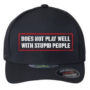 David Draiman Wearing Does Not Play Well With Stupid People Flexfit Unipanel Trucker Cap