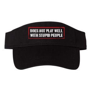 David Draiman Wearing Does Not Play Well With Stupid People Valucap Bio-Washed Visor