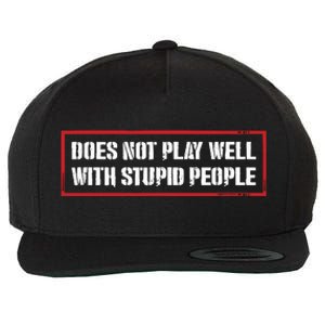 David Draiman Wearing Does Not Play Well With Stupid People Wool Snapback Cap