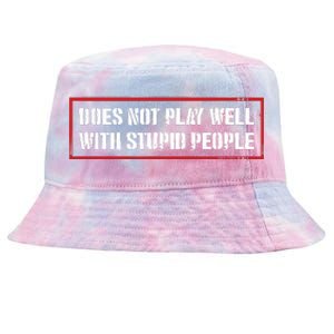 David Draiman Wearing Does Not Play Well With Stupid People Tie-Dyed Bucket Hat