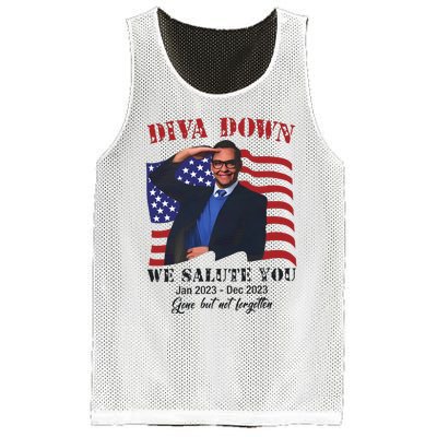 Diva Down We Salute You George Santos Mesh Reversible Basketball Jersey Tank