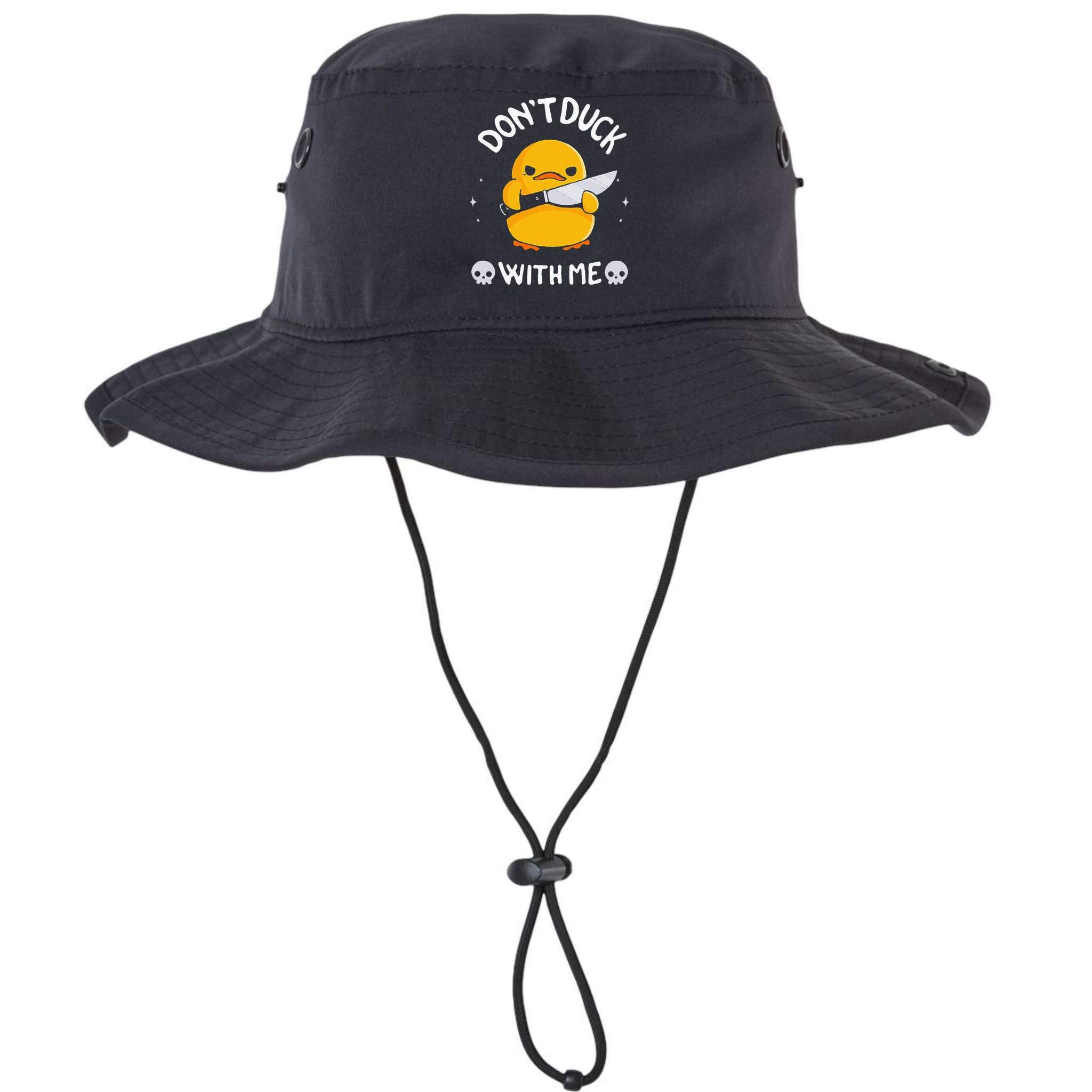 DonT Duck With Me Funny Duck Kinife Bucket Hat