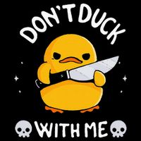DonT Duck With Me Funny Duck Kinife Mousepad