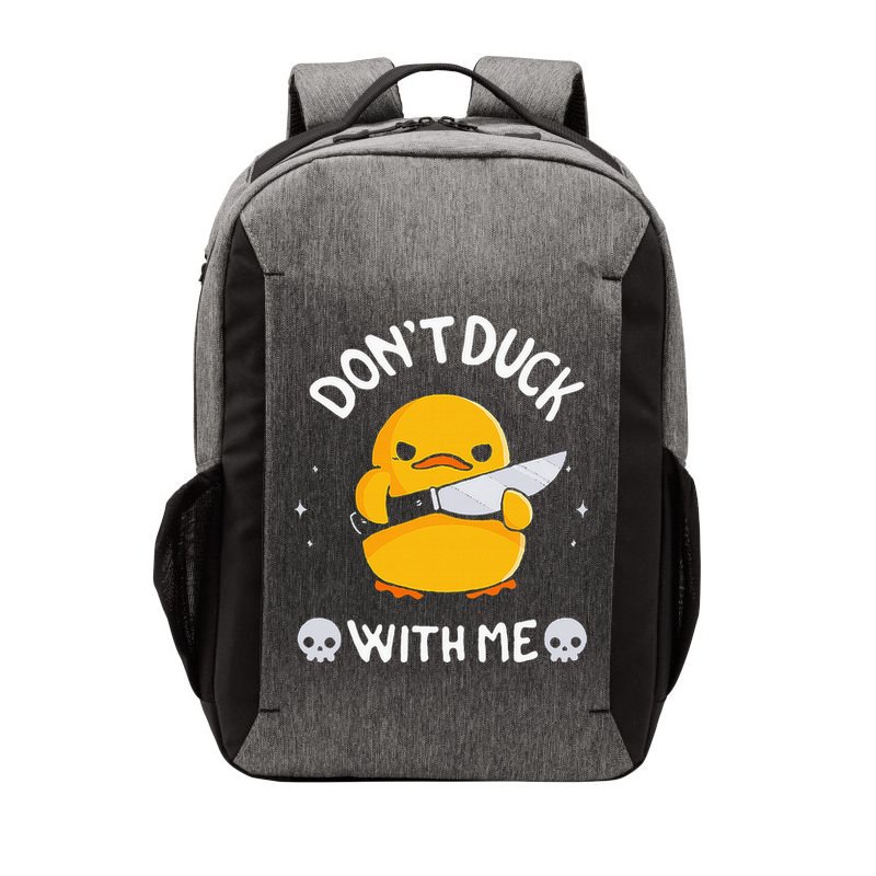 DonT Duck With Me Funny Duck Kinife Vector Backpack