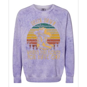 Delta Dawns WhatS That Hower You Have On Boots Cowboy Colorblast Crewneck Sweatshirt