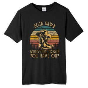 Delta Dawns WhatS That Hower You Have On Boots Cowboy Tall Fusion ChromaSoft Performance T-Shirt