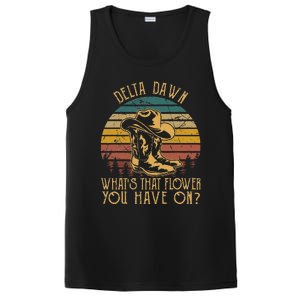 Delta Dawns WhatS That Hower You Have On Boots Cowboy PosiCharge Competitor Tank