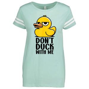 Dont Duck With Me  Funny Gift Duck Enza Ladies Jersey Football T-Shirt