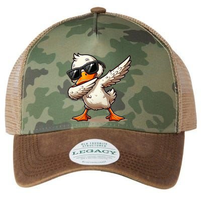 Dabbing Duck With Sunglasses Funny Cartoon Graphic Legacy Tie Dye Trucker Hat