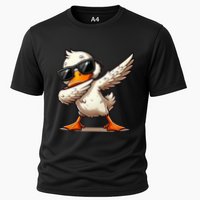 Dabbing Duck With Sunglasses Funny Cartoon Graphic Performance Shirt