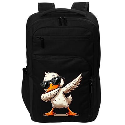 Dabbing Duck With Sunglasses Funny Cartoon Graphic Impact Tech Backpack