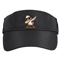 Dabbing Duck With Sunglasses Funny Cartoon Graphic Adult Drive Performance Visor