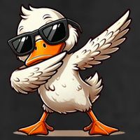 Dabbing Duck With Sunglasses Funny Cartoon Graphic Adult Drive Performance Visor