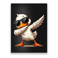 Dabbing Duck With Sunglasses Funny Cartoon Graphic Poster