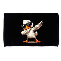 Dabbing Duck With Sunglasses Funny Cartoon Graphic Microfiber Hand Towel