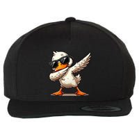 Dabbing Duck With Sunglasses Funny Cartoon Graphic Wool Snapback Cap