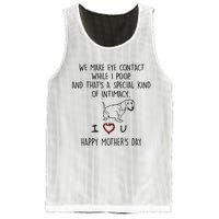 Dachshund Dog We Make Eye Contact While I Poop Happy Mothers Day Funny Gift Mesh Reversible Basketball Jersey Tank