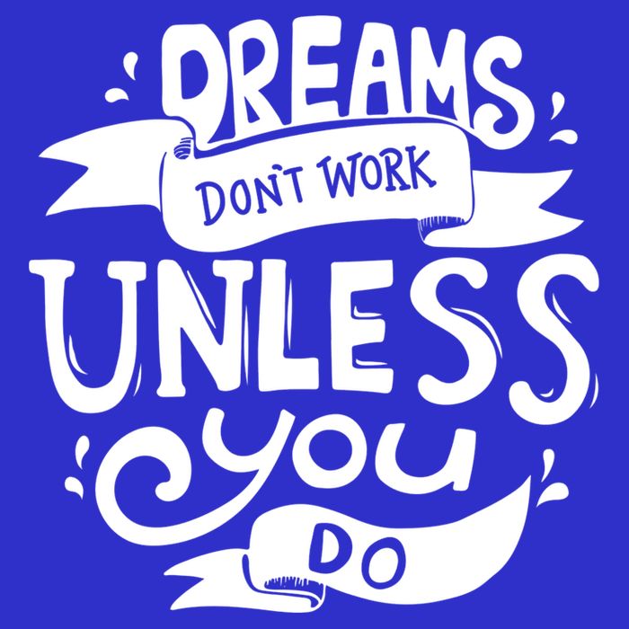 Dreams Don't Work Unless You Do 16 in Basic Backpack