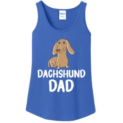 Dachshund Dad Wiener Dog Funny Dog Lover Fathers Day Gift Ladies Essential Tank